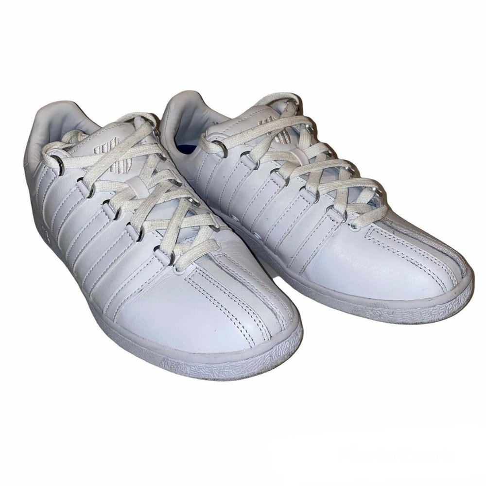 K-Swiss Classic VN White Sneakers 93343 101 Women’s Size 11 VGUC